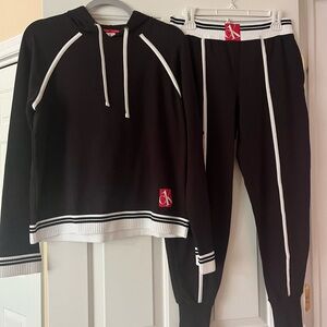 CK 2 piece cotton athletic suite